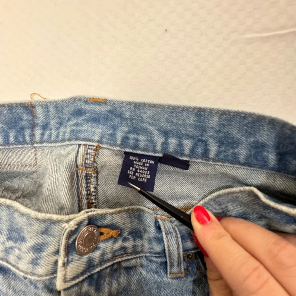 Gap Vintage Women Denim Skirt Sz 8 Stone‎ Wash Blue